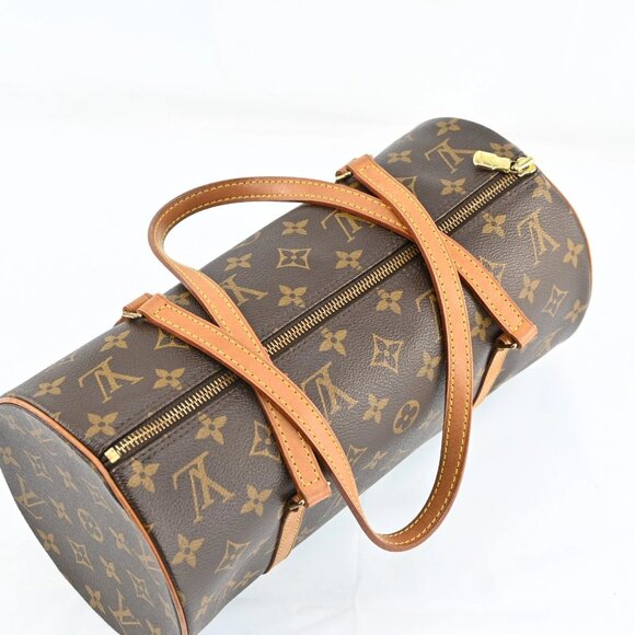 Authentic Louis Vuitton Monogram Papillon 30 Leather Brown Handbag bsj746-110825 - Picture 5 of 16